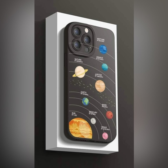 Black iPhone 13 Pro Solar System case - Picture 1 of 1